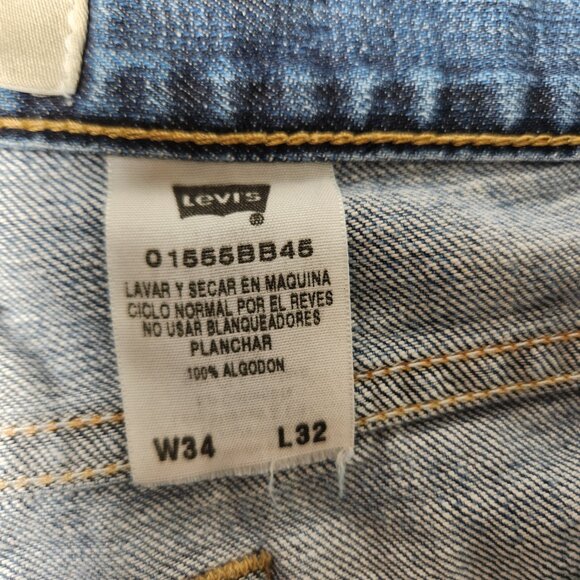 Vintage LEVI'S 555 Hipster Faded Distressed BOOT CUT Jeans Men's Size W 34 L 32. - Picture 11 of 16